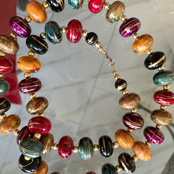 Necklace Beads Multicolor Designer Fashion Jewlery - Picture 4 of 8